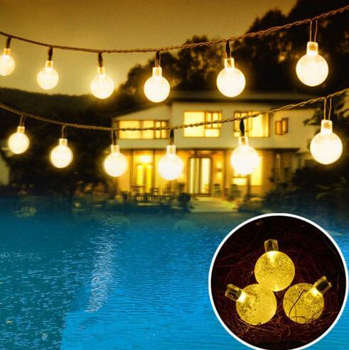 Crystal solar power of the led lamp string lights Christmas lights solar garden outdoor decoration for Christmas Crystal solar power of the led lamp string lights Christmas lights solar garden outdoor decoration for Christmas
